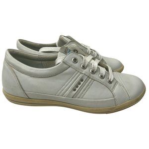 Ecco Women's Street White Leather Spikeless Golf Shoes Size EU 37/US 6.5-7